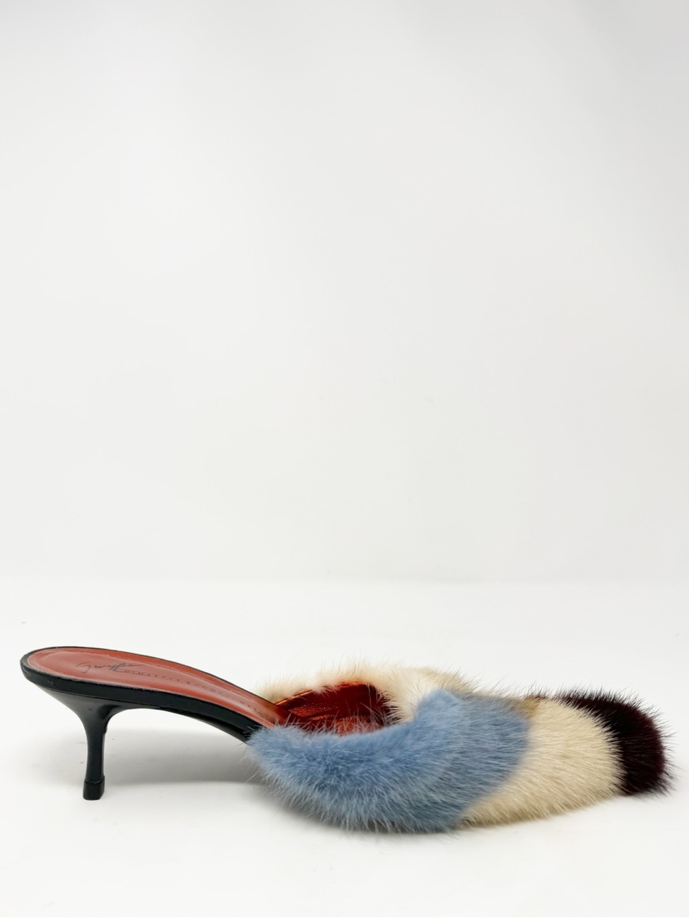 Giuseppe Zanotti Mink Fur Mule Heels Womens Size EU 37 - Picture 8 of 13